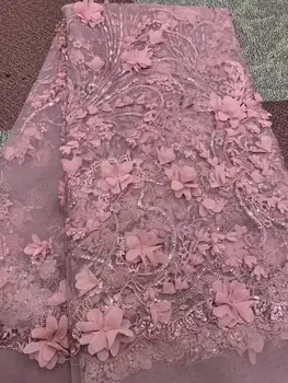 African noble design mesh lace fabric with 3D appliqued Guipure style 3D floral onion color Nigerian Indian wedding web material
African noble design mesh lace fabric with 3D appliqued Guipure style 3D floral onion color Nigerian Indian wedding web material