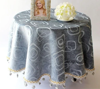 European round tablecloth Simple and modern American table cloth cotton and linen Table runner
European round tablecloth Simple and modern American table cloth cotton and linen Table runner