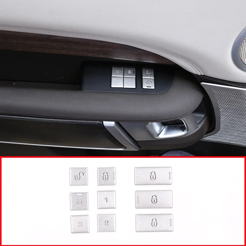 Сплав автомобиль ребенок дверной безопасный замок переключатель кнопка блёстки для Land Rover Дискавери 5 LR5 L462 2017 2018 2019 аксессуар для автомобил...