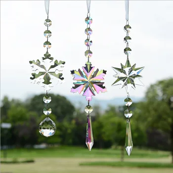 Chakra Crystal Suncatcher Christmas Snowflake Prism Chacras Maker Craft Chain Hanging Sunroom Window Ornament Home Garden Decor
Chakra Crystal Suncatcher Christmas Snowflake Prism Chacras Maker Craft Chain Hanging Sunroom Window Ornament Home Garden Decor