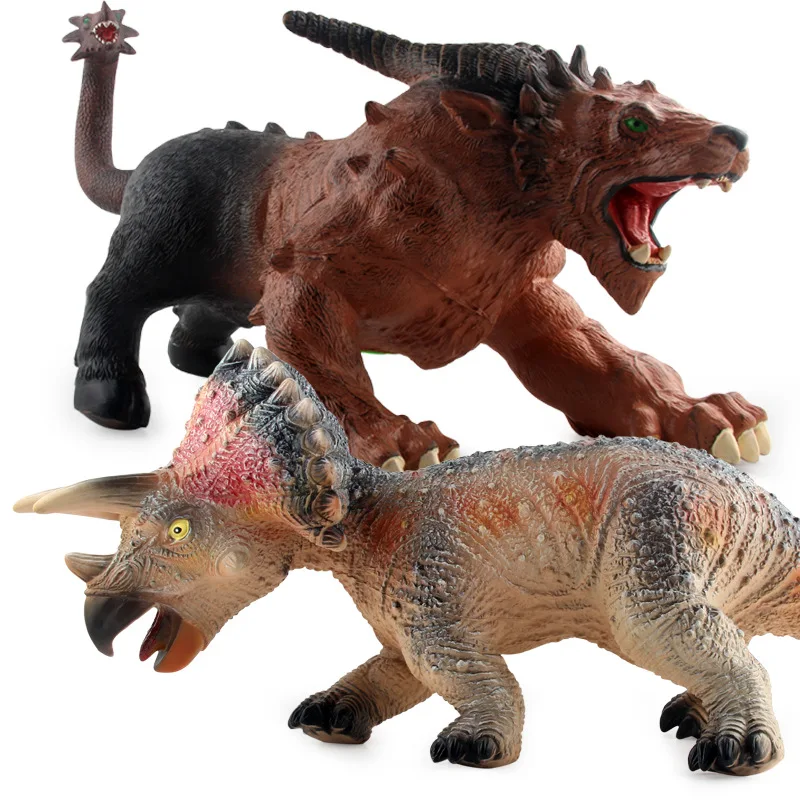 Large Size Model Cotton Filling Soft Silcone Dinosaur Toys with Sound Variation Magic Dragon Triceratops Animal Model Ornaments
Large Size Model Cotton Filling Soft Silcone Dinosaur Toys with Sound Variation Magic Dragon Triceratops Animal Model Ornaments