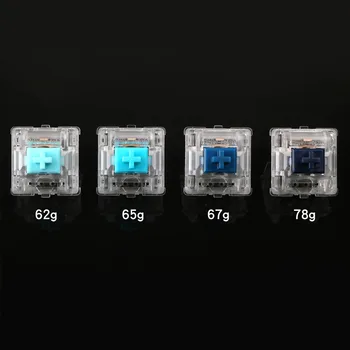 Zealio Switches Tactile Silent Blue Axis for Customized Mechanical Keyboard Version 2 62g 65g 67g 78g 5 pins gold plated spring
Zealio Switches Tactile Silent Blue Axis for Customized Mechanical Keyboard Version 2 62g 65g 67g 78g 5 pins gold plated spring