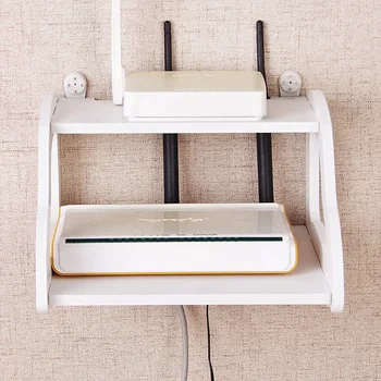 TENMIU Sitting Room Routers Organising Frame Hollow Out Double Set-top Box Router Storage Rack Modeling Wall Shelf Single 4r
TENMIU Sitting Room Routers Organising Frame Hollow Out Double Set-top Box Router Storage Rack Modeling Wall Shelf Single 4r