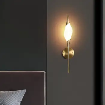 Designer Copper Crystal Wall Lamp Post Modern Acylic shade led strip luminaria Living Room Long Wall Lamp Stair Bedroom Lighting 
Designer Copper Crystal Wall Lamp Post Modern Acylic shade led strip luminaria Living Room Long Wall Lamp Stair Bedroom Lighting