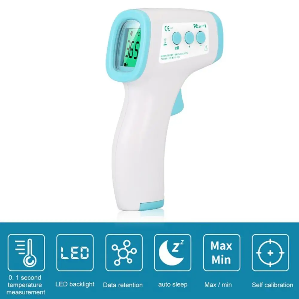 Non-Contact Infrared Human Body Thermometer Home Hand-Held Digital Thermometer Temperature Measurement Meter
Non-Contact Infrared Human Body Thermometer Home Hand-Held Digital Thermometer Temperature Measurement Meter