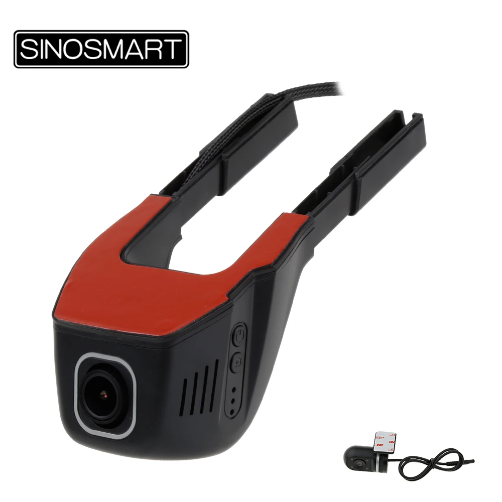 SINOSMART Novatek 96672 Универсальный Wifi DVR для Volkswagen/Honda/Mazda/Mitsubishi/Opel/Hyundai/Kia App Control SONY