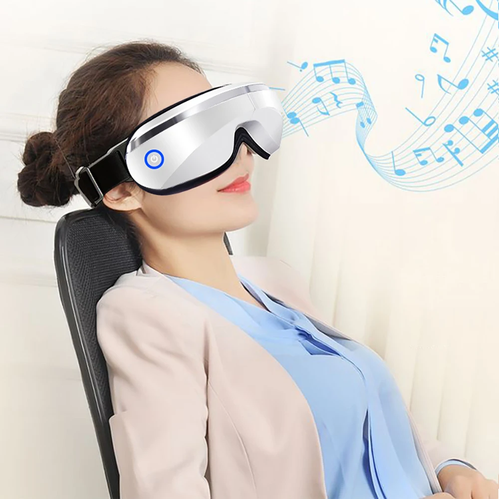 Electric Vibration Eye Massager Eye Care Device Wrinkle Fatigue Relieve Vibration Massage Music Hot Compress Therapy Glasses
Electric Vibration Eye Massager Eye Care Device Wrinkle Fatigue Relieve Vibration Massage Music Hot Compress Therapy Glasses