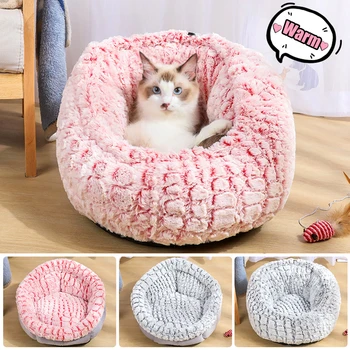 Adjustable Soft Long Plush Cat Bed Mat Winter Warm Sleeping Cat Blanket Portable Cat Supplies Pet Round Plush Bed Cat Bed Houses 
Adjustable Soft Long Plush Cat Bed Mat Winter Warm Sleeping Cat Blanket Portable Cat Supplies Pet Round Plush Bed Cat Bed Houses