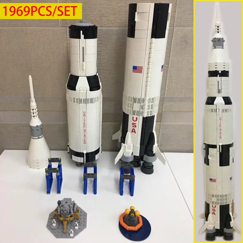 creative series the Apollo Saturn V vehicle educational model blocks bricks fit 21309 Rocket Child toybirthdayChristmas gift
creative series the Apollo Saturn V vehicle educational model blocks bricks fit 21309 Rocket Child toybirthdayChristmas gift