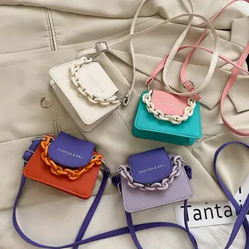 Youth Ladies Simple Versatile Bag Women Mini Crossbody Bag Acrylic Chain Lady Hit Color PU Leather Shoulder Pouch
Youth Ladies Simple Versatile Bag Women Mini Crossbody Bag Acrylic Chain Lady Hit Color PU Leather Shoulder Pouch