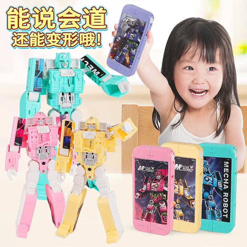 Sound And Light Transformation Toy Jingang Robot Creative Transformation Mobile Phone Sound-And-Light Children'S Educational Toy
Sound And Light Transformation Toy Jingang Robot Creative Transformation Mobile Phone Sound-And-Light Children'S Educational Toy