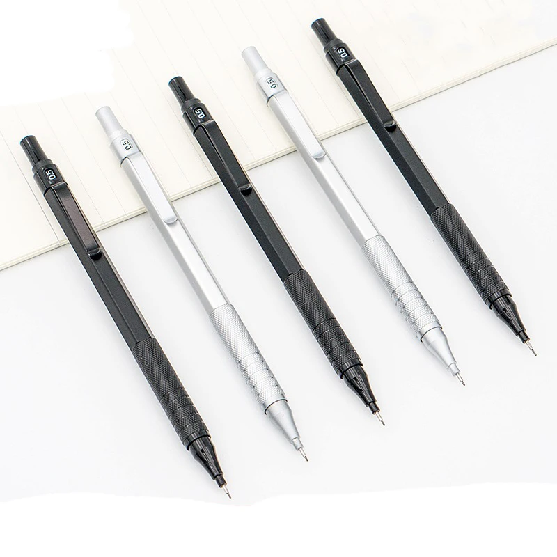 Metal Mechanical Pencil. All Metal Case 0.5mm Movable Pencil Press Pencil Office And School Stationery Writing Supplies 
Metal Mechanical Pencil. All Metal Case 0.5mm Movable Pencil Press Pencil Office And School Stationery Writing Supplies
