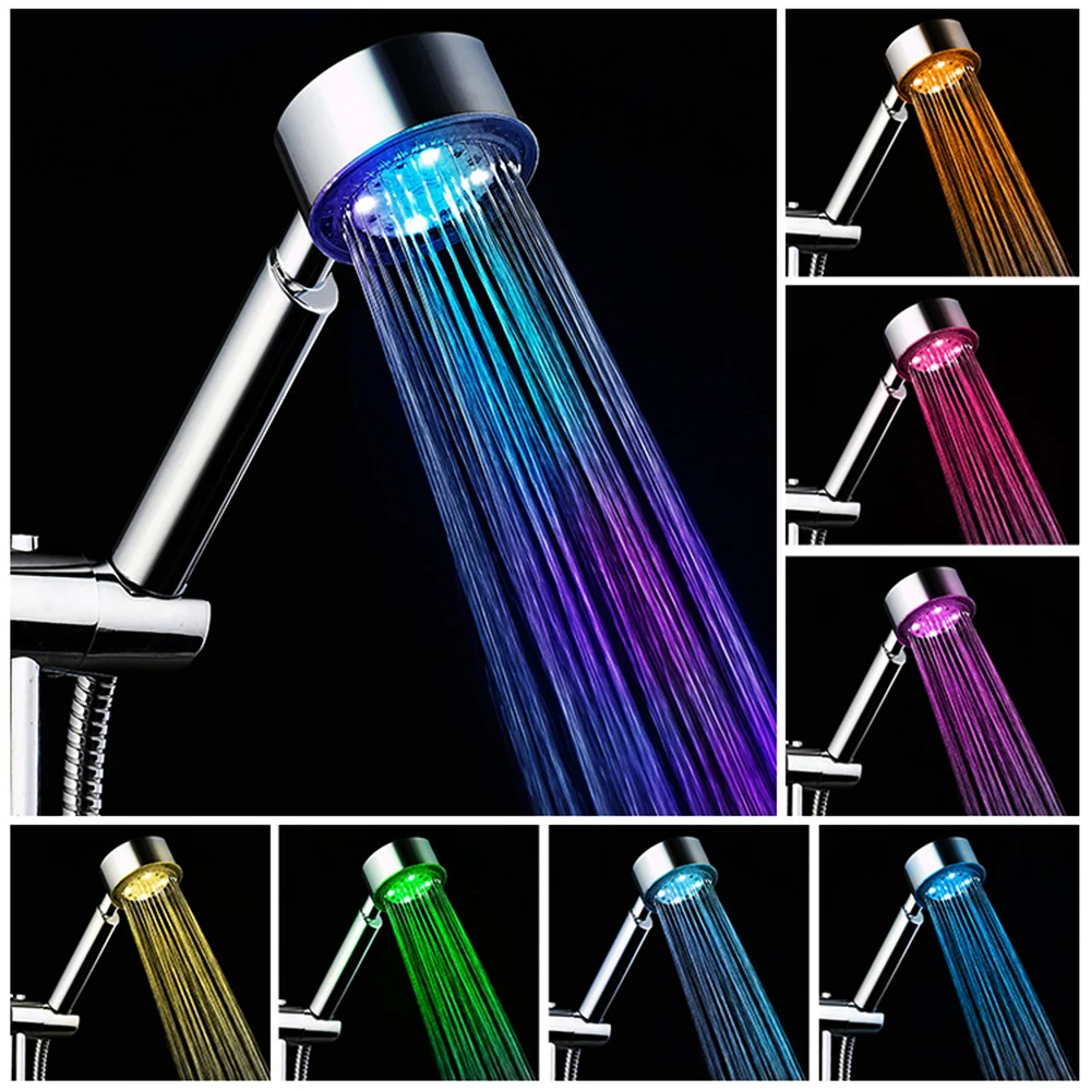 Automatic Self-generating color changing lighted Glow Light LED Anion Health Care Shower Head With Temperature Sensor
Automatic Self-generating color changing lighted Glow Light LED Anion Health Care Shower Head With Temperature Sensor