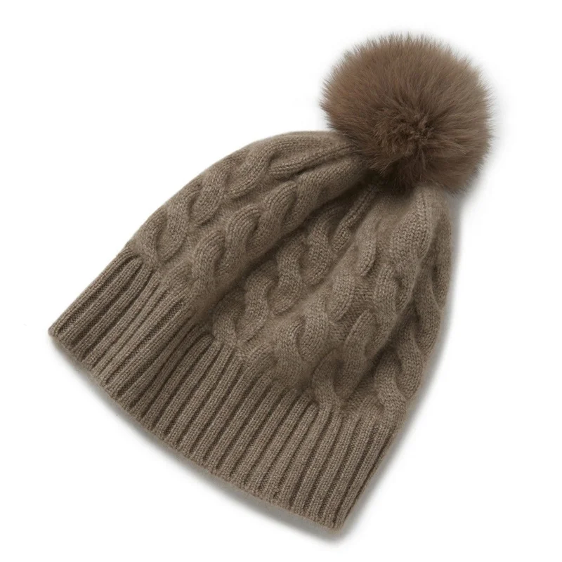 Women Knitted Real Fox Fur Pompoms Beanie Hat Female Warm Ear Protection Skullies Cap Winter Pure Color cashmere hat women
Women Knitted Real Fox Fur Pompoms Beanie Hat Female Warm Ear Protection Skullies Cap Winter Pure Color cashmere hat women