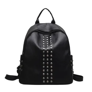 Women Girl Leather Backpack Rivet Decoration Travel Rucksack School Bag School Student Bags Schoolbag For Teenagers портфель
Women Girl Leather Backpack Rivet Decoration Travel Rucksack School Bag School Student Bags Schoolbag For Teenagers портфель