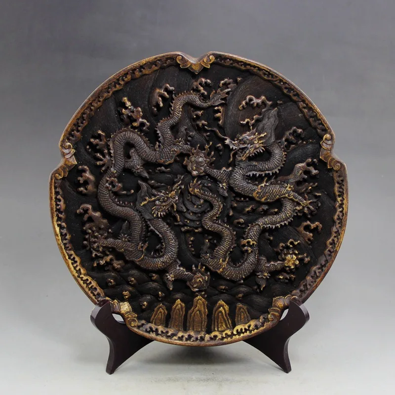 Antique Ancient jade crafts, imitation of snowflake jade, Double Dragons, playing with beads, plate decorations, present to shel
Antique Ancient jade crafts, imitation of snowflake jade, Double Dragons, playing with beads, plate decorations, present to shel