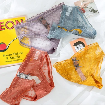 Transparent Knickers Women Lingerie Mesh Lace Underwear Female Sexy Temptation Low-waist Panties Sheer Panties Japan Style Hot
Transparent Knickers Women Lingerie Mesh Lace Underwear Female Sexy Temptation Low-waist Panties Sheer Panties Japan Style Hot
