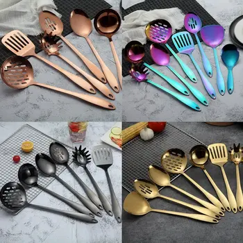 1PC Gold Titanium Stainless Steel Cooking Tools Spoon Shovel Cookware Kitchen Tools Cocina Utensilios Spatula Ladle Kitchenware
1PC Gold Titanium Stainless Steel Cooking Tools Spoon Shovel Cookware Kitchen Tools Cocina Utensilios Spatula Ladle Kitchenware