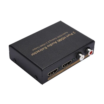 2 Port HDMI Splitter Audio Extractor Audio EDID Setting 2 HDMI Output 1X2 HD1080P HDMI Audio Extractor With Power Adapter
2 Port HDMI Splitter Audio Extractor Audio EDID Setting 2 HDMI Output 1X2 HD1080P HDMI Audio Extractor With Power Adapter