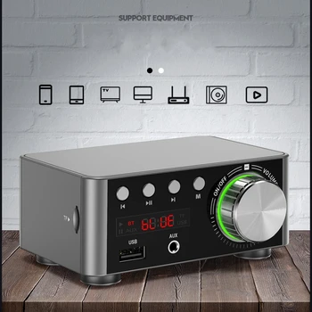 Bluetooth 5.0 HIFI Digital Power Audio Amplifier board TPA3116 50WX2 Stereo Car AMP Amplificador Home Theater USB TF Card Player
Bluetooth 5.0 HIFI Digital Power Audio Amplifier board TPA3116 50WX2 Stereo Car AMP Amplificador Home Theater USB TF Card Player