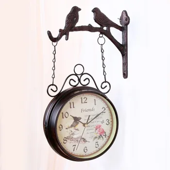 European style personality pastoral retro wrought iron decoration clock wrought iron home decoration metal mute clock LX110215
European style personality pastoral retro wrought iron decoration clock wrought iron home decoration metal mute clock LX110215
