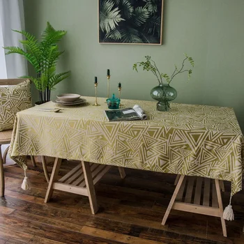 Japanese style art jacquard tablecloth simple table rectangular coffee table tassel cover modern home decoration
Japanese style art jacquard tablecloth simple table rectangular coffee table tassel cover modern home decoration