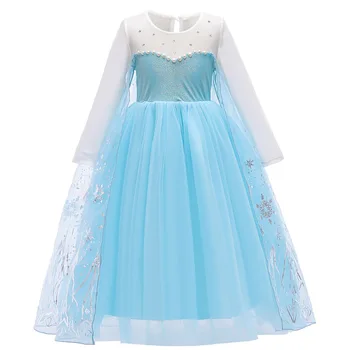 2020 New Girl's Queen role Cosplay party Dress For Girls Snowflake Print Princess Long Sleeve Dress Pearl Dress 
2020 New Girl's Queen role Cosplay party Dress For Girls Snowflake Print Princess Long Sleeve Dress Pearl Dress