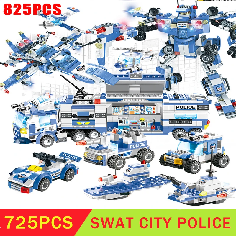 Конструктор SWAT Px135/136 полицейский участок 8 фигурок|Блочные конструкторы| |