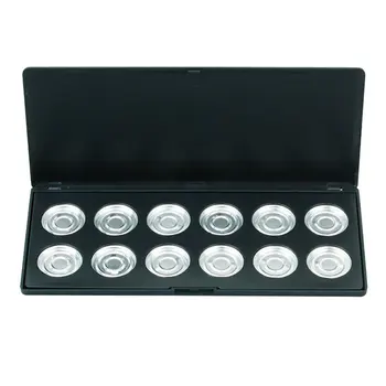 12 Grids Holes DIY Black Round Eyeshadow Lipstick Cosmetic Empty Powder Makeup Box Grid Packing Case Box
12 Grids Holes DIY Black Round Eyeshadow Lipstick Cosmetic Empty Powder Makeup Box Grid Packing Case Box