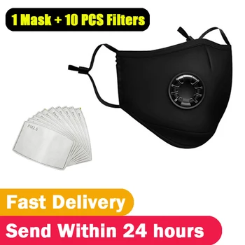 Reusable Washable Face Masks Washable 1 Mask + 10 Filter Mouth Mask Cotton Valve Respirator Men Women Mouth-muffle
Reusable Washable Face Masks Washable 1 Mask + 10 Filter Mouth Mask Cotton Valve Respirator Men Women Mouth-muffle
