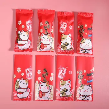 100pcs/lot Sugar Packaging Bag Red Festival Bless Cartoon Cat Biscuits Festive Lucky Candy Wrapper Wedding Birthday Party Bags
100pcs/lot Sugar Packaging Bag Red Festival Bless Cartoon Cat Biscuits Festive Lucky Candy Wrapper Wedding Birthday Party Bags