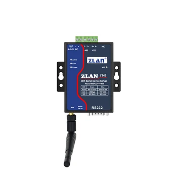 ZLAN7146 wireless Serial Server RS232 RS485 RS422 serial port to WiFi Converter server support Modbus TCP
ZLAN7146 wireless Serial Server RS232 RS485 RS422 serial port to WiFi Converter server support Modbus TCP