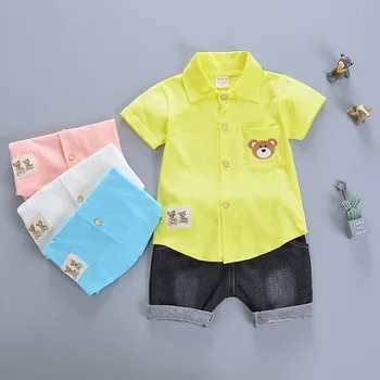 Children Summer Casual Clothes Suit Baby Boys Girls Bear Short Sleeve Shirt Shorts PANTS 2Pcs/sets Kids Infant Fashion Clothing
Children Summer Casual Clothes Suit Baby Boys Girls Bear Short Sleeve Shirt Shorts PANTS 2Pcs/sets Kids Infant Fashion Clothing
