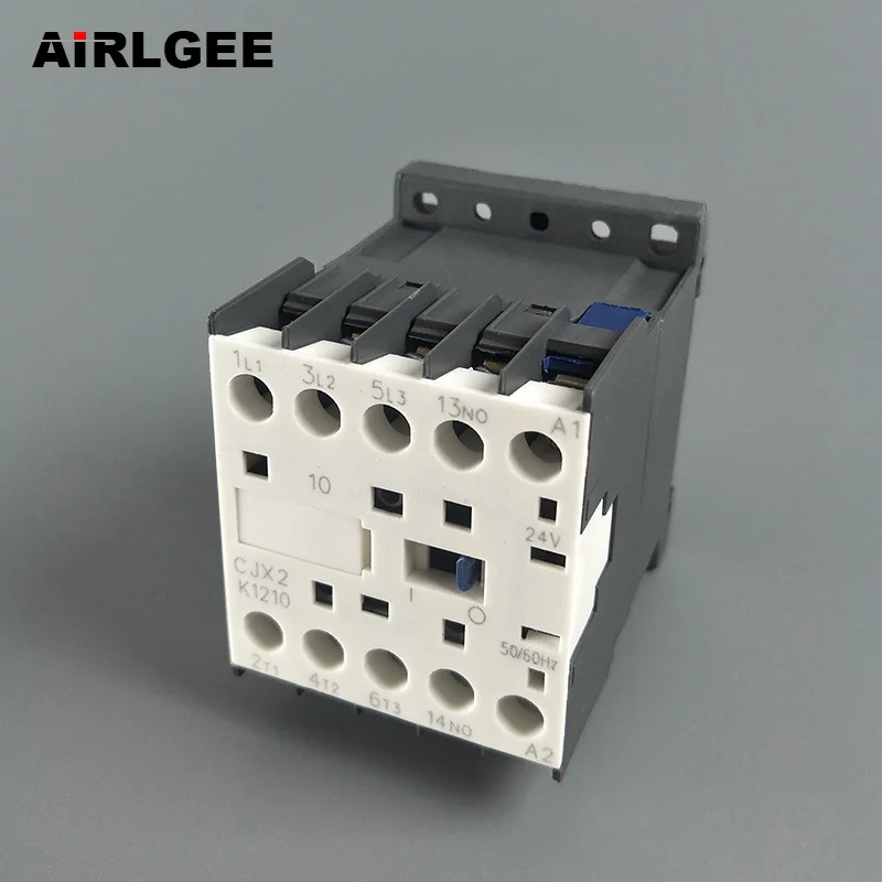 CJX2-K1210 24V 110V 220V 380 Вольт катушка 50/60Hz 35mm DIN Rail 12A трехполюсный 3P 1NO контактор