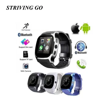 T8 Bluetooth Smart Watch With Camera Facebook Whatsapp Support SIM TF Card Call Sports Smartwatch For Android Phone PK Q18 DZ09
T8 Bluetooth Smart Watch With Camera Facebook Whatsapp Support SIM TF Card Call Sports Smartwatch For Android Phone PK Q18 DZ09
