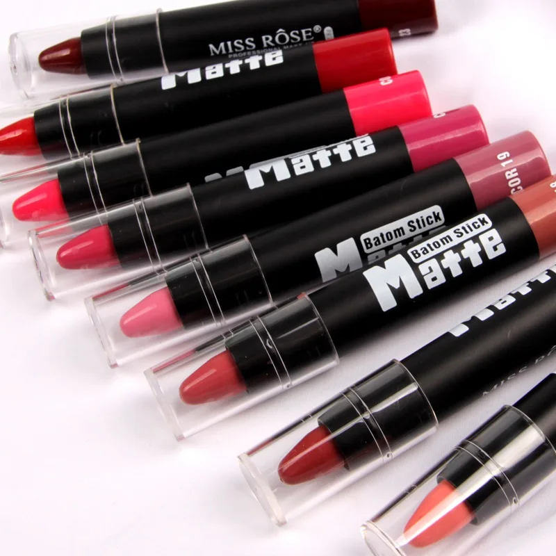 Makeup Lip Batom Stick Pencil Cosmetic Matte Long Lasting Effect Powdery Soft Lipstick Pencil 8 Colors
Makeup Lip Batom Stick Pencil Cosmetic Matte Long Lasting Effect Powdery Soft Lipstick Pencil 8 Colors