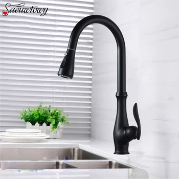 Deck-Mounted Pull-Out Matte Black Kitchen Sink Faucet Pull-Down Kitchen Faucet Single Handle Faucet 360 Rotating Kitchen Tap
Deck-Mounted Pull-Out Matte Black Kitchen Sink Faucet Pull-Down Kitchen Faucet Single Handle Faucet 360 Rotating Kitchen Tap