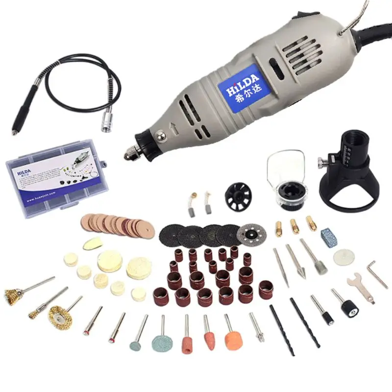 Mini Electric Grinder Drill With 6 Position Rotary for Dremel Variable Speed
Mini Electric Grinder Drill With 6 Position Rotary for Dremel Variable Speed