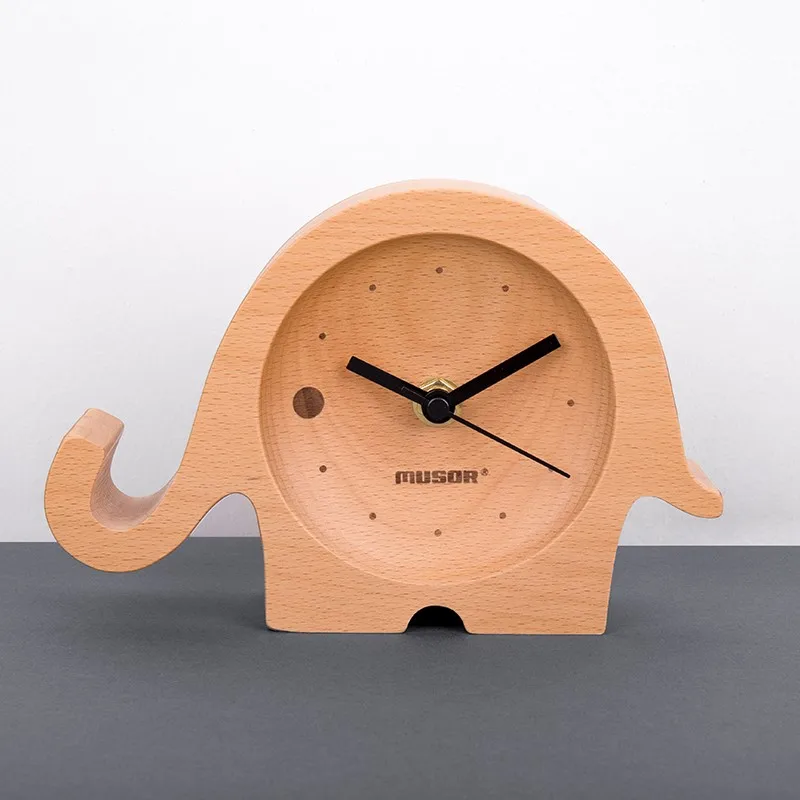 Home decoration wood clock cartoon elephant clocks for kids table clock desk clock bedside clock
Home decoration wood clock cartoon elephant clocks for kids table clock desk clock bedside clock
