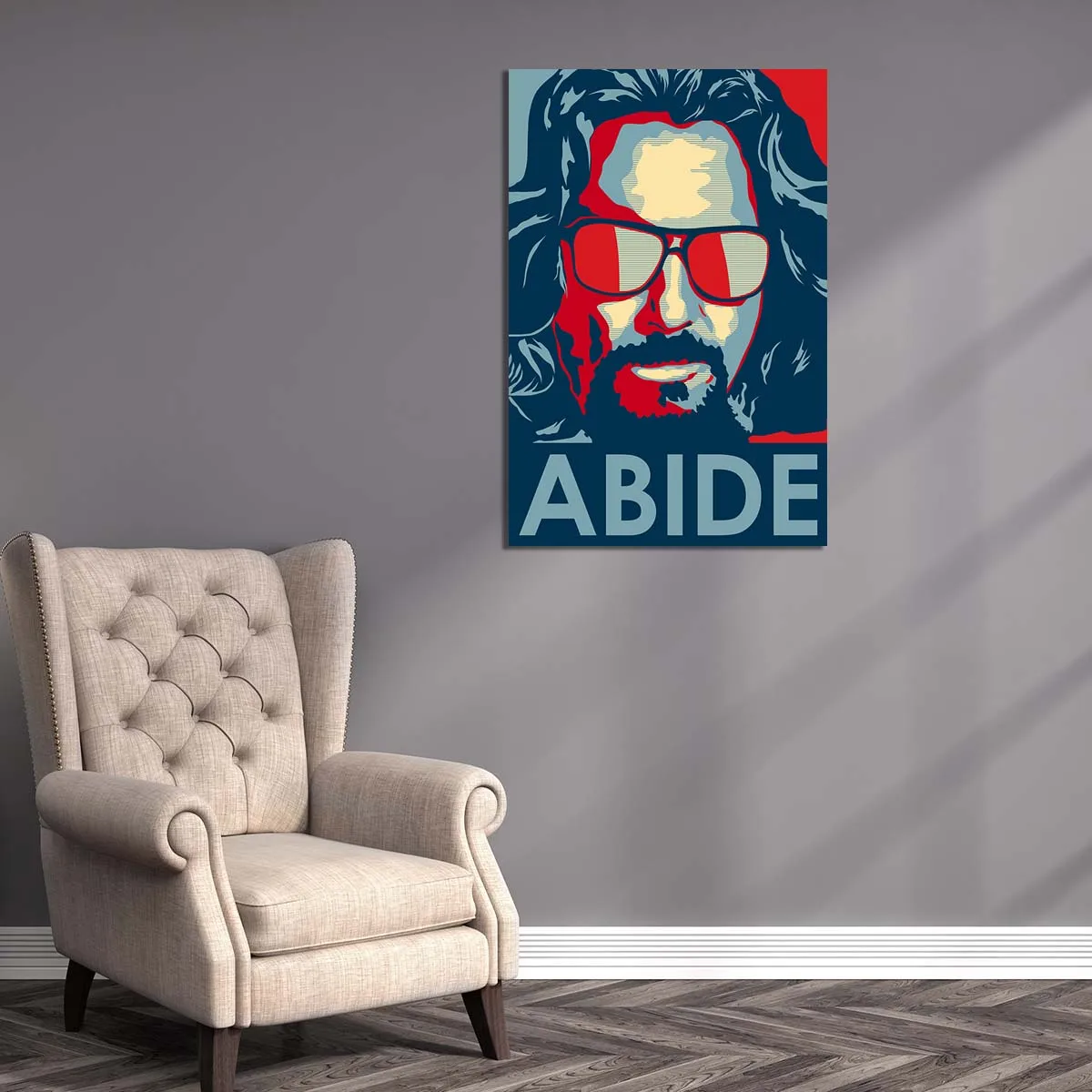 Картина на холсте настенная живопись Большой Lebowski The Dude Abides плакаты и принты