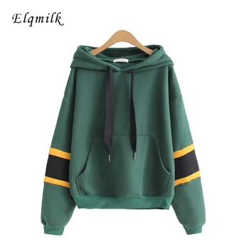 Fashion Women Sweatshirt Hoodies Striped Drawstring Long Sleeve Sweatshirt Hooded Tops 2020 Harajuku Pullovers Tops
Fashion Women Sweatshirt Hoodies Striped Drawstring Long Sleeve Sweatshirt Hooded Tops 2020 Harajuku Pullovers Tops