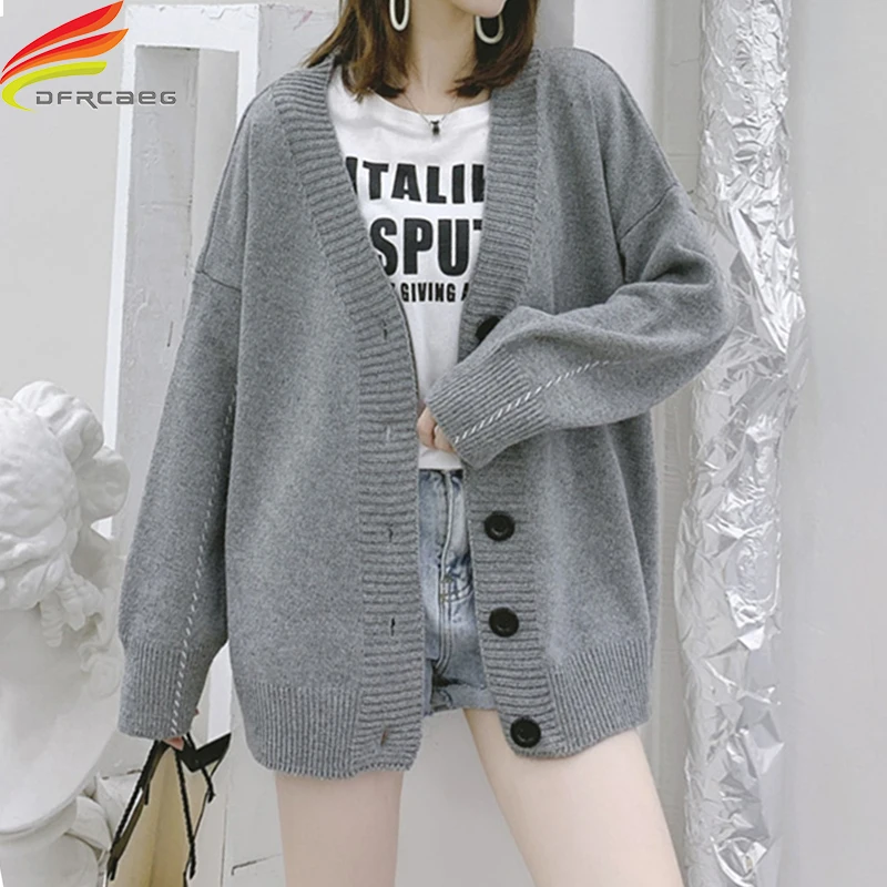 Cardigans Women Long Sleeve Knitted Tops 2020 Autumn Winter Thick Sweater Women Gray Beige Green Single Button Outwear Cardigan
Cardigans Women Long Sleeve Knitted Tops 2020 Autumn Winter Thick Sweater Women Gray Beige Green Single Button Outwear Cardigan