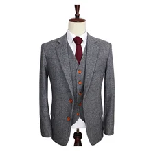 NEW Wool Retro Grey Herringbone Tweed British style custom made Mens suit tailor slim fit Blazer wedding suits for men 3 piece
NEW Wool Retro Grey Herringbone Tweed British style custom made Mens suit tailor slim fit Blazer wedding suits for men 3 piece