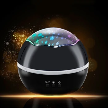 

LED Projection Lamp Christmas Party Lights Disco Ball Rotating Multicolor Disco Light RGB USB Battery Powered Holiday Kids Gift