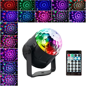 6/15 Colors Mode Sound Activated Disco Ball Party Lights Projecting Light RGB LED Stage Light for Christmas KTV Wedding Show
6/15 Colors Mode Sound Activated Disco Ball Party Lights Projecting Light RGB LED Stage Light for Christmas KTV Wedding Show