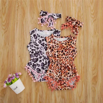 Newborn One-Pieces Suits 2020 Baby Girls Clothing 2 piece Outfit Clothing Sleeveless Leopard Romper Headband Set
Newborn One-Pieces Suits 2020 Baby Girls Clothing 2 piece Outfit Clothing Sleeveless Leopard Romper Headband Set