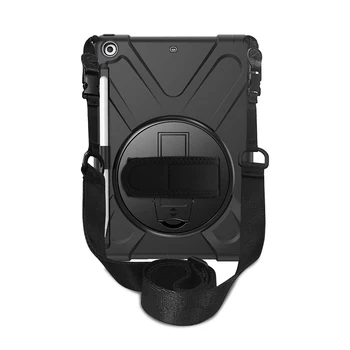 Rugged Carry Strap Slim Silicone Case Hard Tablet Cover Shockproof Easy Use Protective 360 Rotating Kickstand For IPad 10.2 2019
Rugged Carry Strap Slim Silicone Case Hard Tablet Cover Shockproof Easy Use Protective 360 Rotating Kickstand For IPad 10.2 2019