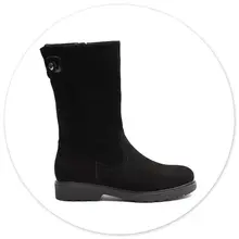 Kid Suede Boots Women Winter Shoes Mid-calf Wool Lined Boots Woman Genuine Leather Shoes Chelsea Warm ботинки женские зима 
Kid Suede Boots Women Winter Shoes Mid-calf Wool Lined Boots Woman Genuine Leather Shoes Chelsea Warm ботинки женские зима