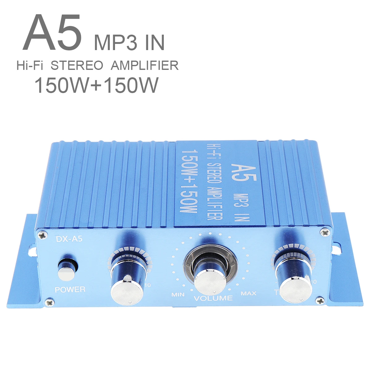 A15 DC12V 2.0 Two Channel MP3 in Hi-Fi Stereo Amplifier 150W+150W with 3.5AUX Interface for Car/MP3/PC/CD/Speakers/Subwoofer
A15 DC12V 2.0 Two Channel MP3 in Hi-Fi Stereo Amplifier 150W+150W with 3.5AUX Interface for Car/MP3/PC/CD/Speakers/Subwoofer