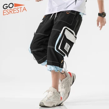 2020 Summer New Casual Shorts Men Side-pockets Bermuda Hip hop Cargo Shorts Knee Length Black Reflective Men's All-Match Shorts 
2020 Summer New Casual Shorts Men Side-pockets Bermuda Hip hop Cargo Shorts Knee Length Black Reflective Men's All-Match Shorts
